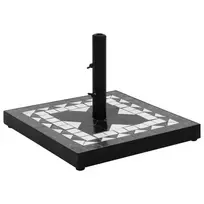 Skėčio stovas, juodos ir baltos spalvos, apskritas, 12kg