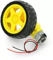 Oem Ratas + DC variklis 65x26mm 5V su 48:1 pavara + laidai