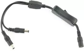 Oem DC skirstytuvas 5.5x2.1mm su jungikliu - 2 kištukai