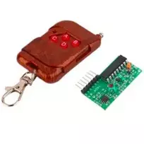 Oem Keturių kanalų 433 MHz radijo modulis + nuotolinio valdymo pultas