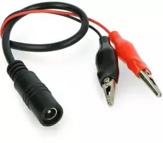Oem DC lizdas 2.1x5.5mm su krokodilo gnybtais - 27mm