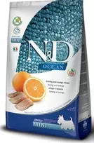 FARMINA N&D OCEAN - DOG Dry Herring&Oranžinis ADULT MINI 7kg