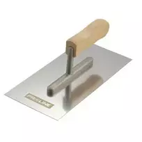 Paca Nerūdijančio plieno mentelė 270 * 130 mm lygi medinė rankena, aliuminio prolinas