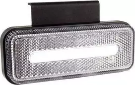 Gabaritinis LED žibintas AMiO OM-02-W, stačiakampis, baltas