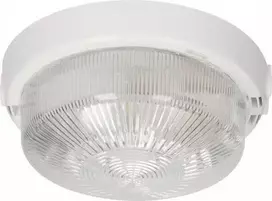Lubinis šviestuvas Orno TRIO, šviestuvas, 75 W, E27, IP44, IK10, skaidrus polikarbonato difuzorius