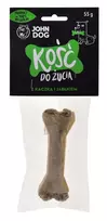 Gyvūnų skanėstas - JOHN DOG Kramtomas kaulas su antis ir obuoliu 12 cm