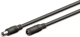DC prailgintuvas 5.5/2.1mm - kaištis-lizdas - 10m - juodas - Goobay 71400