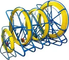 Extralink FRP stiklo pluošto nuotolinio valdymo pultelis kabeliui traukti, 6mm, 50m, geltonas, be ratukų