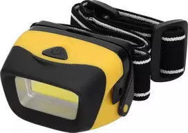 Orno LED žibintas ant galvos VIRONE, 3W, 170lm, elementai 3xAAA (neįeina), juodos/geltonos sp