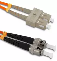 Qoltec Optinio pluošto kabelis SC/UPC-ST/UPC OM2 5m