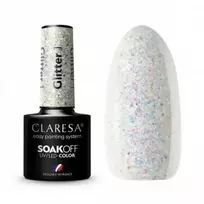 Claresa Soak Off UV/LED ilgalaikis hibridinis nagų lakas 5g., Spalva: Glitter 1
