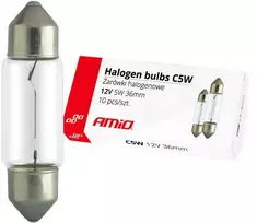 Amio LED lemputės C5W C10W 36mm 12V-24V