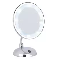 Kosmetinis veidrodis STYLE su LED apšvietimu, x3 padidinimas, WENKO