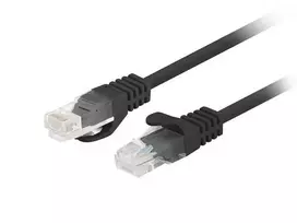 Lanberg 10-Pack Patchcord kat.6 UTP 0.25m juoda Fluke Passed
