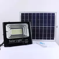 100W IP66 LED prožektorius su saulės baterija