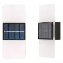 LED sieninis šviestuvas su saulės baterija 3W 3000K\6000K