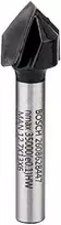 Bosch "V" formos frezos 6 mm D1 12,7 mm, L 12,7 mm,90°