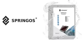 Springos Brezentas 4x5 m pilkas 210 g/m²