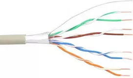 InLine Telefono kabelis 8 venos, 4x2x06mm, ekranuotas, 25m (69987C)