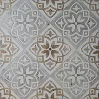 Eurofirany Mėlynas ornamentinis rankomis tapytas paveikslas ant drobės, 80x80 cm kvadratinis dekoratyvinis kūrinys, unikali meninė sienų dekoracija svetainei ar miegamajam, interjero detalė
