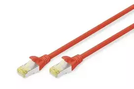 Digitus Assmann / Digitus CAT 6A S- FTP PATCH C. LSOH. CU kabelio konstrukcija: 4 x 2 AWG 26 / 7, sudvejinta pora, spalva: raudona, ilgis: 3 m, užimtumas: 1: 1, apvalkalas: LSOH (KV -1644 - A-030 / R)