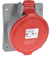 Legrand Lizdas tablicowe 5P 32A 400V raudona IP44 P17 TEMPRA PRO (555289)