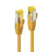 Tinklo Kabelis - LINDY RJ45 S/FTP LSZH Tinklo Kabelis, Cat.6A Kištukas, Cat.7 Neapdirbtas Kabelis, 0.3 m, Geltonas