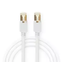 Nedis Cat 6 kabelis | RJ45 jungtis | RJ45 jungtis | F/UTP | 10,0 m | apvalus | LSZH / PVC | Balta | Pakuotė su peržiūros langeliu