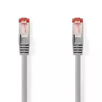 Nedis Cat 6 kabelis | RJ45 jungtis | RJ45 jungtis | S/FTP | 7,50 metro | apvalus | LSZH | Pilka | plastikinis maišelis