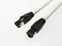 MicroConnect CAT8.1 S/FTP 0,50m Baltas LSZH