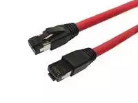 MicroConnect CAT8.1 S / FTP 7.5m raudonasis LSZH