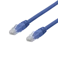 DELTACO U / UTP Cat6a patch kabelis, 0.3m, 500MHz, Delta-certified, LSZH, mėlynas TP-603BAU