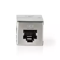 Nedis Cat 6 tinklo adapteris | Ekranuotas | RJ45 (8P8C) lizdas | RJ45 (8P8C) lizdas | Tiesus | metalas | Pakuotė su langu