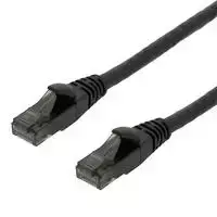 Patch kabelis DELTACO U/UTP High Flex Cat6, 1m, 24AWG, 500MHz, LSZH, juodas / UUTP-1501