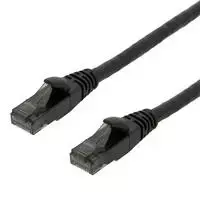 Patch kabelis DELTACO U/UTP High Flex Cat6, 24AWG, 500MHz, LSZH, juodas / UUTP-1502