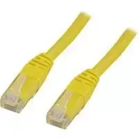 DELTACO CAT6 U / UTP tinklo kabelis, 0,5 m, geltonas