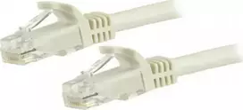 StarTech STARTECH.COM 7,5m CAT6 Kabelis - weisses CAT6-Patchkabel - Snagless-RJ45 - 24 AWG Kupferdraht - LAN - Ethernet N6PATC750CMWH