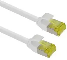 helos Patchkabel Cat 6a Ultraslim S/FTP RJ45 baltas 10m AWG28/7 LSZH GHMT