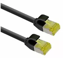 helos Patchkabel Cat 6a Ultraslim S/FTP RJ45 juodas 10m AWG28/7 LSZH GHMT