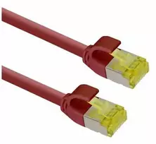 helos Patchkabel Cat 6a Ultraslim S/FTP RJ45 raudona 7,5m AWG28/7 LSZH GHMT