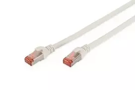 „Digitus S-FTP“ jungiamasis laidas, Cat6, LSZH, CU, baltas, 2,0 m.