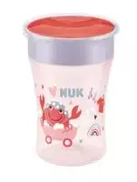 NUK Puodelis do nauki picia Magic Cup 360°-krawędź do picia 230ml raudona