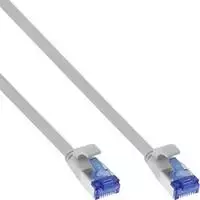 InLine ® Plokščias pleistras kabelis, U / FTP, 6A kat., TPE halogenas, laisvas, pilkas, 5m