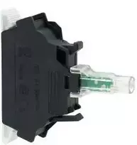 Schneider Electric Baltas LED lempos laikiklis 24V AC/DC su jungtimi (ZBVB15)