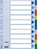 „Esselte“ A4 formato segtuvo skirtukai, plastikiniai, 20 lapų (10K217C)