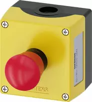Siemens Kasetė su pasukamu apsauginiu grybo mygtuku 1R geltona M20 IP69k Sirius ACT 3SU1801-0NA00-2AA2