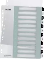 Leitz Plastikinės įdėklai tekstui spausdinti į kortelę, WOW, 112, balta ir juoda 12160000