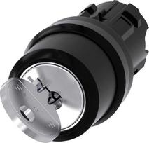 Siemens Ronis raktinis jungiklis 22mm apvali plastikinė spyna Nr.455 su 2 rakteliais 2poz.3SU1000-4CF11-0AA0