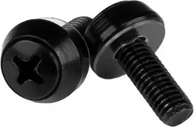 StarTech Rinkinys varžtai M6 x 12mm/poveržlės - 50 kompl. Juoda (CABSCREWSM6B)