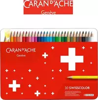 Caran D'ache Caran d`Arche SARAN D 'ACHE Svisscolor, metalinė dėžutė, 30 vnt.